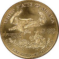 Gold Eagle $10 - 1/4 Ounce (1986-Date) reverse, 