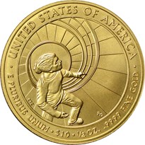 First Spouse $10 - 1/2 Ounce (2007-Date) reverse, 