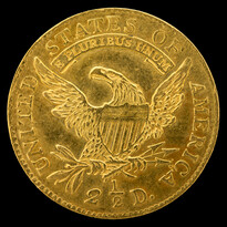 Capped Bust $2.50 Quarter Eagle (1807-1834) reverse, 