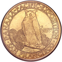 Panama-Pacific Round $50 (1915) reverse, 