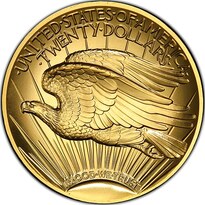 2009 Ultra High Relief Saint-Gaudens $20 reverse, 