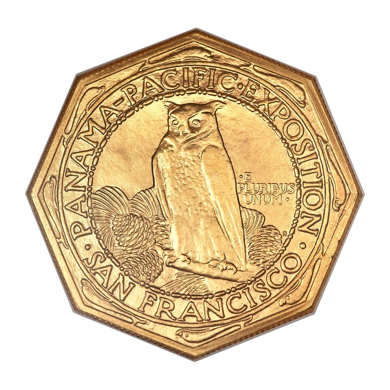 Panama-Pacific Octagonal $50 (1915) reverse, 