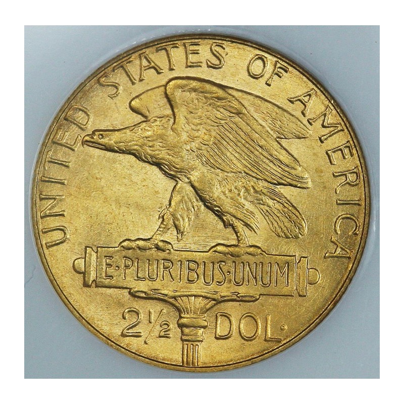 Panama-Pacific Exposition $2.50 (1915) reverse, 