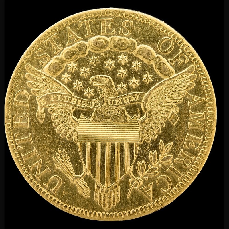 Capped Bust $10 Eagle (1807-1838) reverse, 